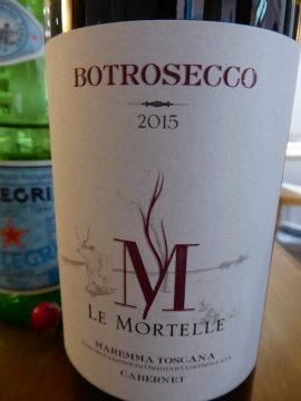 Bottrosecco 2015, Fattoria Le Mortelle