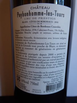 Château Peybonhomme-Les-Tour, Bordeaux Cru Bourgeois, Premières Côtes de Blaye, France