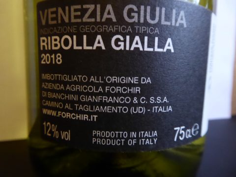 Ribolla Gialla Forchir 2018